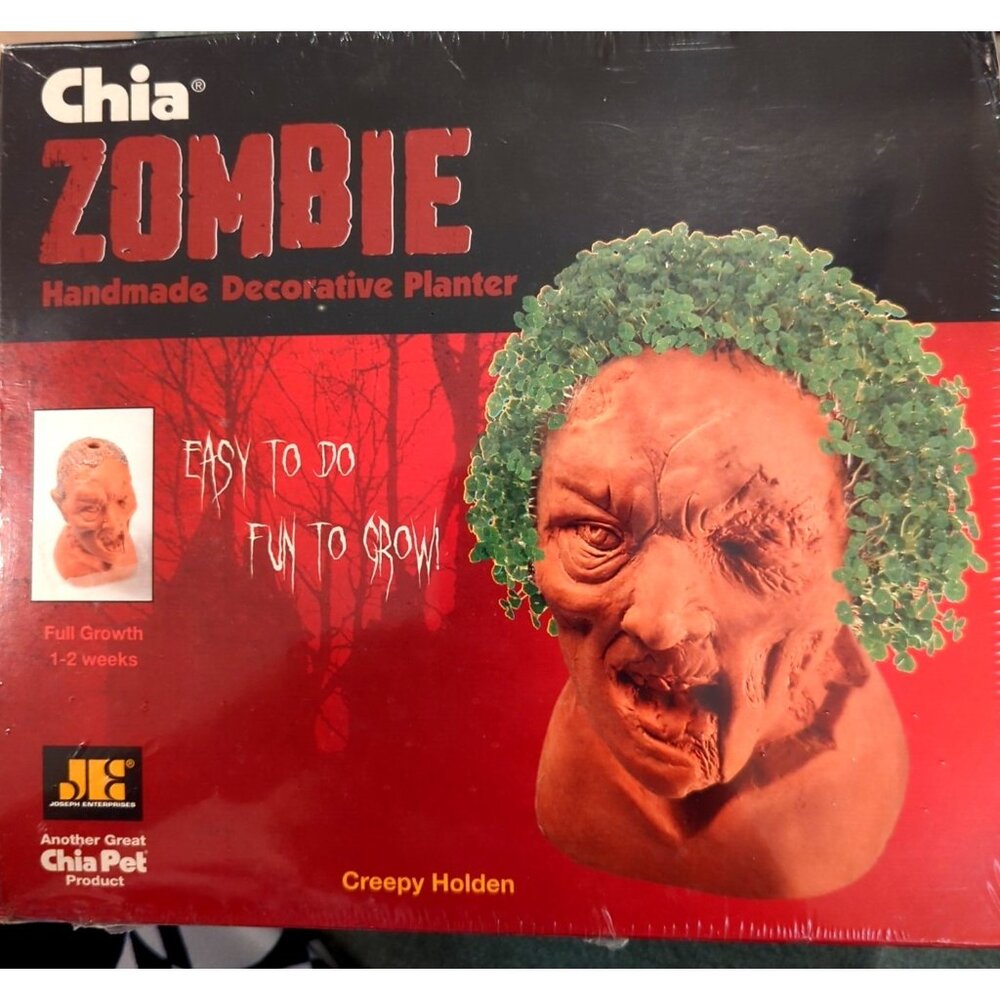 Chia Pet Zombie Creepy Holden NEW- in Box Factory Sealed 2014 Joseph Enterprises